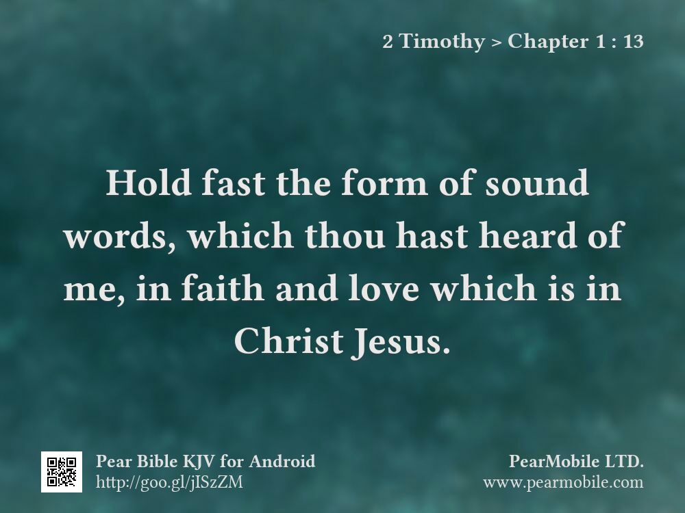 2 Timothy, Chapter 1:13
